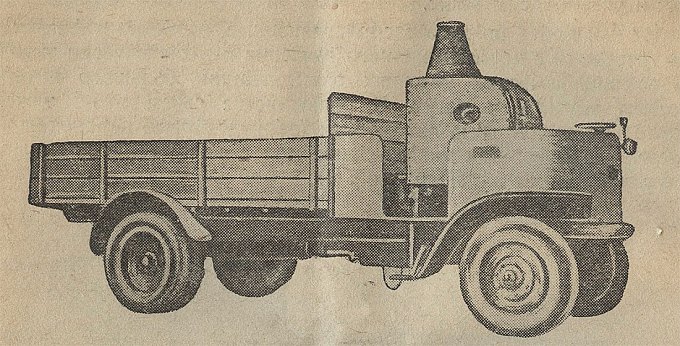 Рис. 8. Французский паровой автомобиль «Эксшо», работающий на дровах, 1930 г. 
