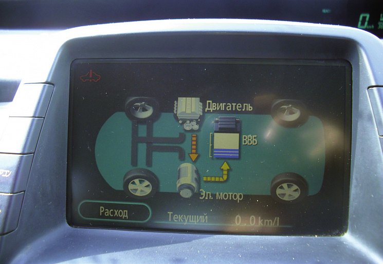 Монитор Prius 20 в сервисном режиме
