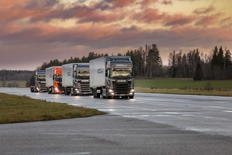 ​Scania совершает прорыв в разработке систем для автопилотируемых колонн