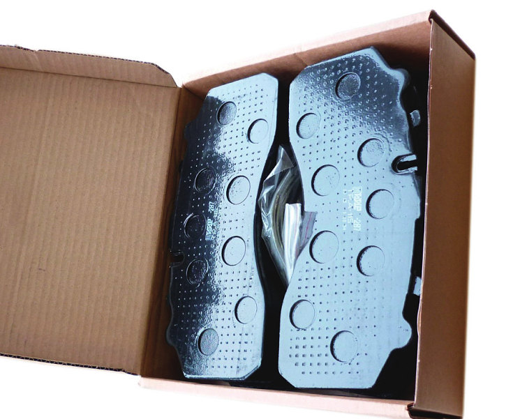 Внешний вид индивидуальной коробки (крой № 8) для упаковки колодок с накладками в сборе
ТР.А-115 ( в комплекте 4 детали и 4 пружины FR.A.212.02)