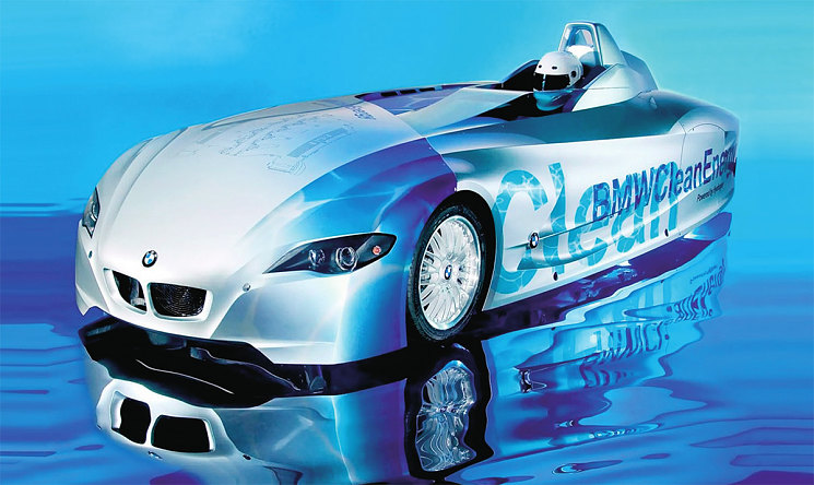 Одноместный автомобиль BMW H 2 R с водородным ДВС