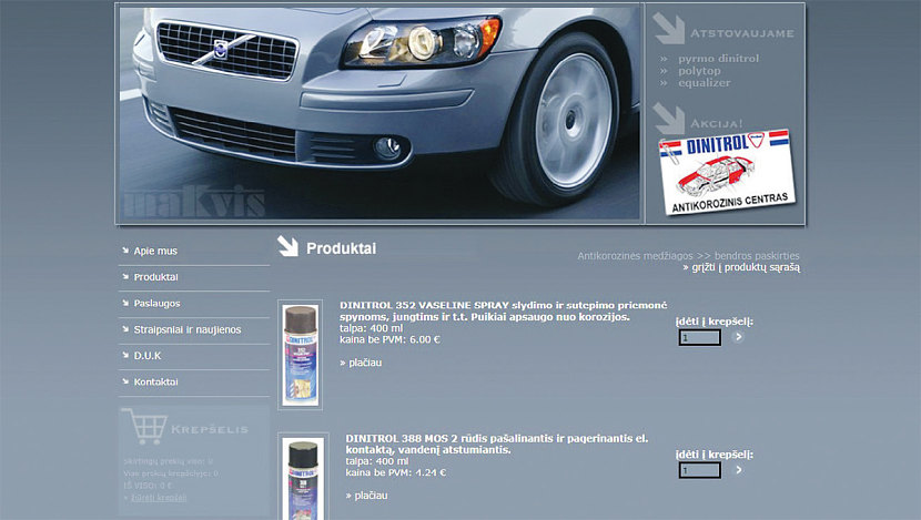Интернет-магазин Dinitrol в Литве http://www.dinitrol.lt/lt/produktas.php?pro_id=3