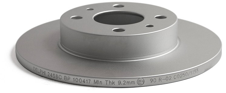 Delphi начинает производство тормозных дисков, сертифицированных ECE R90