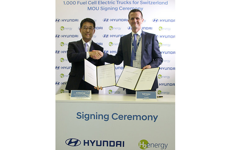 Hyundai NEXO - первый в мире грузовик на водородном топливе