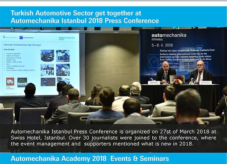 На пресс-конференции, прошедшей в Стамбуле 27 марта рассказали, в том числе, о семинарах Академии "Автомеханика"
