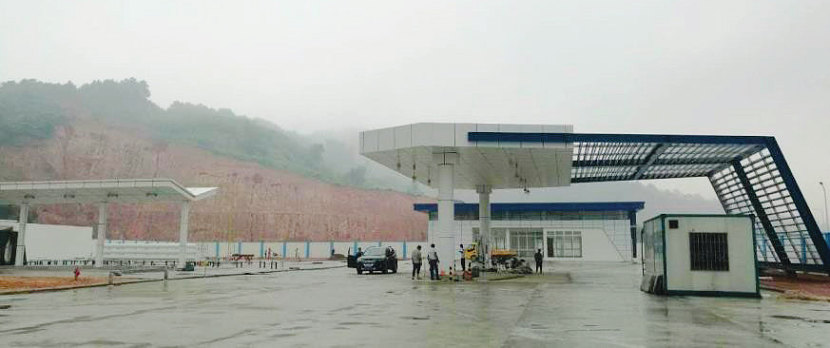 Рис. 9. Первая станция заправки водородом, работающая в г. Юньфу c 2016 года