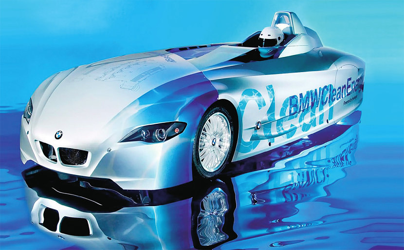 Одноместный автомобиль BMW H 2 R с водородным ДВС