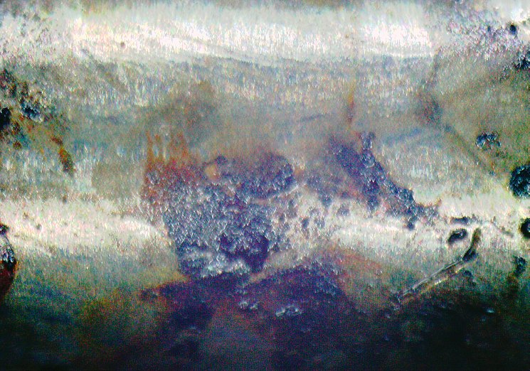 Фото 12. Очаги коррозии на поверхности
поршня форсунки