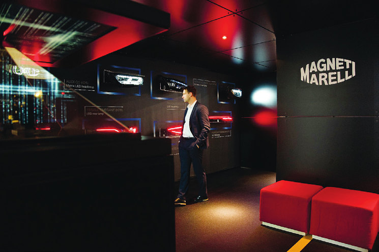 В «Галерее технологий» посетители знакомились с разработками подразделений автоспорта и электронных систем Magneti Marelli