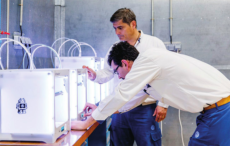 Volkswagen внедрил 3D-принтеры на своем заводе Autoeuropa в Португалии еще в 2014 году