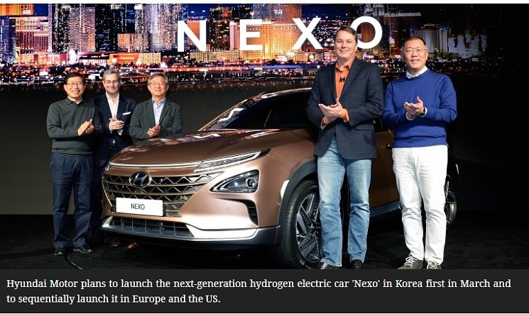 Водородные новости! Hyundai Motor to Compete for Hydrogen Car Supremacy with Toyota in US Market